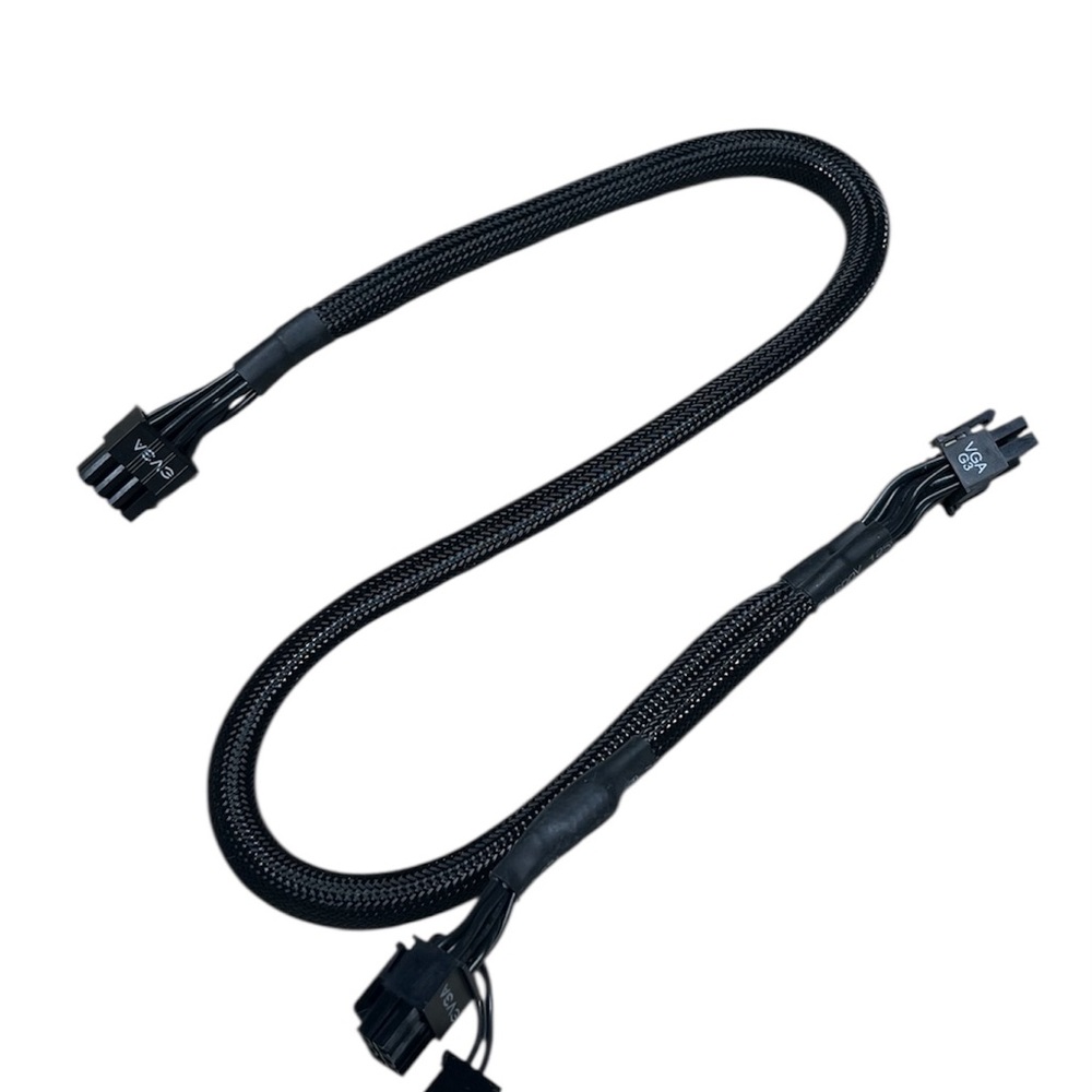 Black Braided 8-pin port to Graphics Card